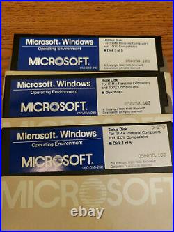 Original Microsoft Windows Version 1.0 - Part #050-050-226 / 0786 opened