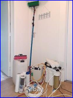 Osmosis filter, pole fed Window Cleaning System