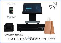 POS New 15 Xonder X1 All in One Touchscreen EPOS Till System and Card Terminal