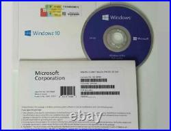 Pack of x 10 Microsoft Windows 10 Pro 64 Bit NEW Sealed DVD and License English