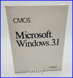 RARE CMOS Microsoft Windows 3.1 Operating System DOS 3.5 5.25 Floppy NEW Big Box