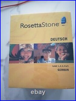 Rosetta Stone German Version 3 Level 1 5 Complete Set Brand New Sealed