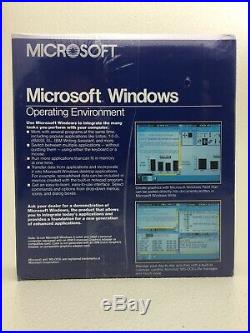 SEALED Microsoft Windows 1 1.03 Operating Environment Vintage NEW RARE