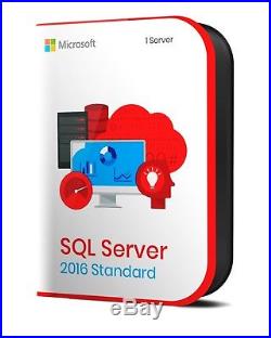 SQL Server 2016 Standard 16Core Digital Licence (Authorized Partner)