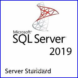 SQL Server 2019 Standard Key Card Multi-Language Online Activation Globally