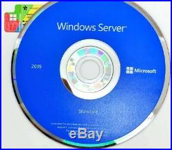 Sealed Windows Server 2019 Standard 64BIT 2xCPU 16CORES 2VMs (DVD&COA Pack)