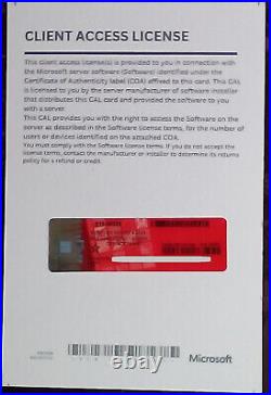 UK Microsoft Windows Server Standard 2022 16 Core DVD & COA + 50 USER CALs