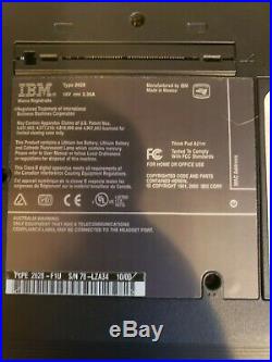 Vintage IBM Thinkpad A21m Laptop Windows XP Operating System Type 2628 DVD