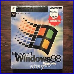 Vintage Microsoft Windows 98 Upgrade SEALED New Big Box PC