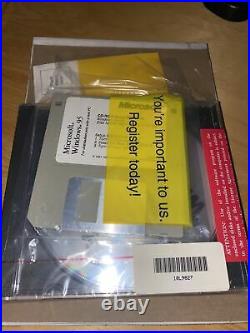 WINDOWS 95 ORIGINAL MICROSOFT Floppy Disks! Full Package WithCertificate of Authen