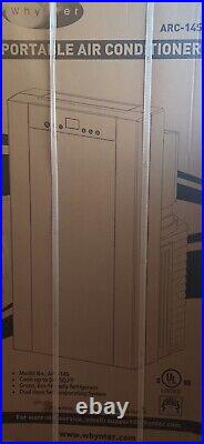 Whynter Portable Air Conditioner Dehumidifier Remote Control Dual Hose 14000 BTU