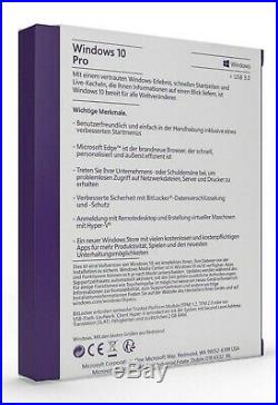 Windows 10 Professional 64Bit Vollversion Original Microsoft Neuware Retail