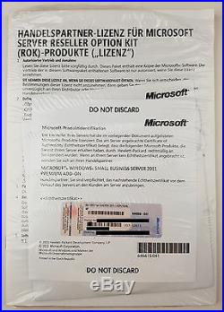 Windows 2011 Small Business Server SBS Premium Add-on 64 Bit inkl. 5 CAL HP ROK