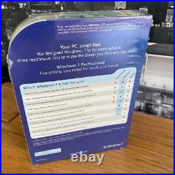 Windows 7 Professional 32/64-Bit DVD Sealed FQC-00133 100% Genuine UK Retail