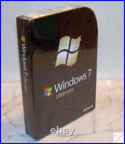 Windows 7 Ultimate. Schwarze Original-Box mit DVD + Key, 32 64 eingeschweißt ei