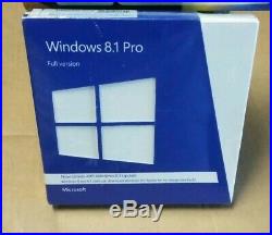 Windows 8.1 Pro Full Version 32-bit and 64-bit Sealed Retail Box FQC-06913
