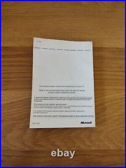 Windows 95 User Manual with Certificate Of Authenticity