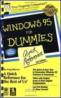 Windows 95 for Dummies Quick Reference, Harvey, Greg