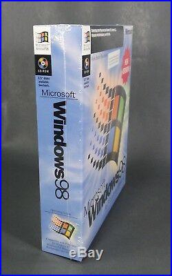 Windows 98 New Version CD Sealed Box Full Complete System + Key Never Opened En