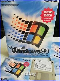Windows 98 Second Edition. Boot Disk(floppy)+CD With Product Key