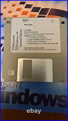 Windows 98 Second Edition, English. Boot Disk(floppy 3,5)+CD With Product Key