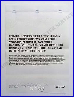 Windows RDS Terminal Server 2008 20 (2x10)CALS Remote Desktop Services VAT