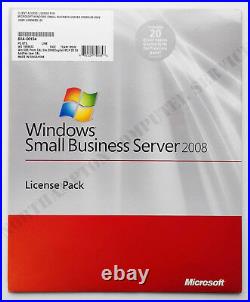 Windows SBS 2008 Premium 20 User CALS OEM Small Business Server 6VA-00104 VAT