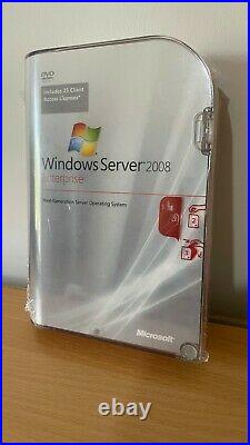 Windows Server 2008 Enterprise (Includes 25 Client Access Licenses)
