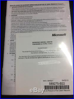 Windows Server 2008 R2 Standard, 5 cal, HP OEM Vollversion mit MwSt-Rechnung