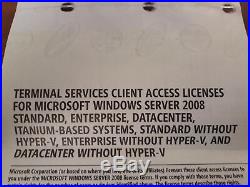 Windows Server 2008 Standard R2 RDS Remote Terminal Service 10Cal User Benutzer