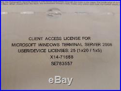 Windows Server 2008 Standard R2 RDS Remote Terminal Service 25Cal User Benutzer