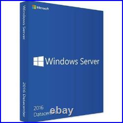 Windows Server 2016 Datacenter Edition with 50 CALs. Retail License, English