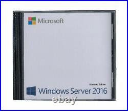 Windows Server 2016 Standard Edition with 5 CALs. New, complete, retail