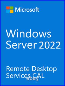 Windows Server 2019/2022 Remote Desktop RDS Licenses 50 Users/Devices