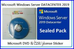 Windows Server 2019 Datacenter 64BIT 2CPU 16C DVD & COA 50 RDS+ 50 USER CAL