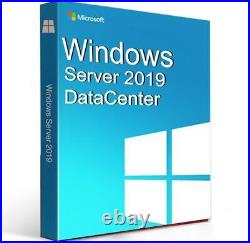 Windows Server 2019 Datacenter Edition with 50 CALs. Retail License, English