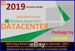 Windows Server 2019 Datacenter +retail+core License+full Product+esd