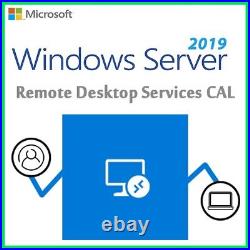 Windows Server 2019 Remote Desktop RDS Licenses 50 Users / Devices