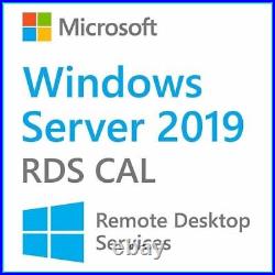 Windows Server 2019 Remote Desktop RDS Licenses for 50 Users or Devices