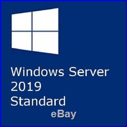 Windows Server 2019 StandardDatacenter x64 License 16 Core + 25 CAL + Install