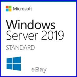 Windows Server 2019 Standard 16 Core Full License Retail COA & 25 USER CAL