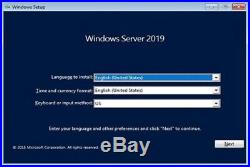 Windows Server 2019 Standard 16 Core Full License x64 dl + 50 User RDS CAL