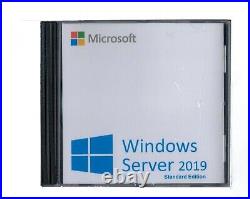 Windows Server 2019 Standard Edition with 50 CALs. Retail License, English