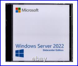 Windows Server 2022 Datacenter Edition with 50 CALs. Retail License, English