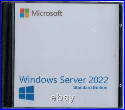 Windows Server 2022 Standard Edition with 50 CALs. Retail License, English
