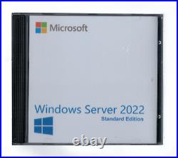 Windows Server 2022 Standard Edition with 5 CALs. New, complete, retail
