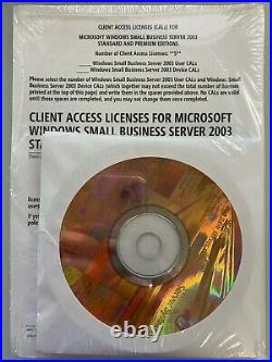 Windows Small Business Server 2003 R2 standard edition NEW SEALED 5 USER